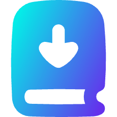 Book Download Icon from Flex Gradient Set