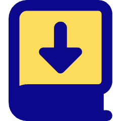 Book Download Icon from Core Pop Set