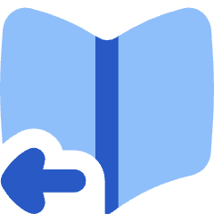 Book Flip Next Page Arrow Icon from Flex Flat Set