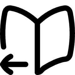 Book Flip Next Page Arrow Icon from Flex Line Set