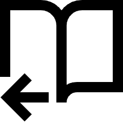 Book Flip Next Page Arrow Icon from Sharp Line Set