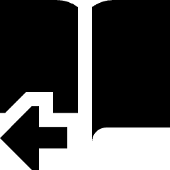 Book Flip Next Page Arrow Icon from Sharp Solid Set