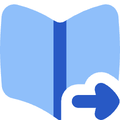 Book Flip Previous Page Arrow Icon from Flex Flat Set