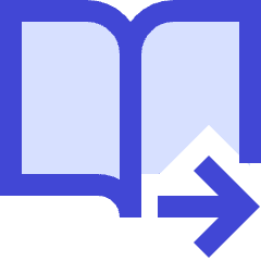 Book Flip Previous Page Arrow Icon from Sharp Duo Set