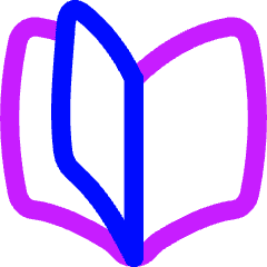 Book Flip Previous Page Icon from Flex Neon Set