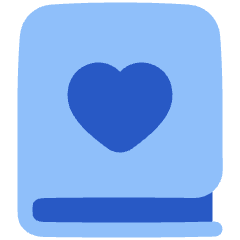 Book Heart Favorite Icon from Plump Flat Set