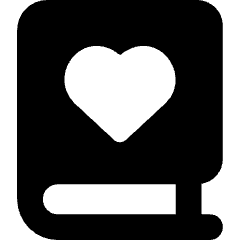 Book Heart Favorite Icon from Core Solid Set