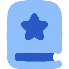 Book Star Bookmark Icon from Flex Flat Set