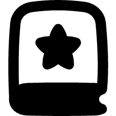 Book Star Bookmark Icon from Flex Remix Set