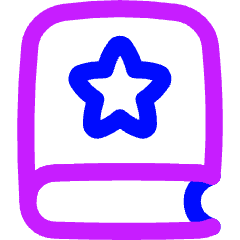 Book Star Bookmark Icon from Flex Neon Set
