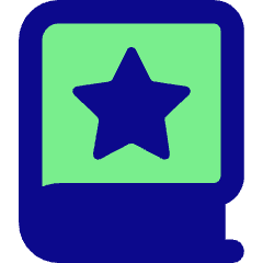 Book Star Bookmark Icon from Core Pop Set