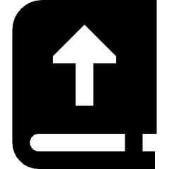 Book Upload Icon from Sharp Remix Set