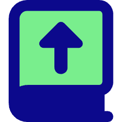 Book Upload Icon from Core Pop Set