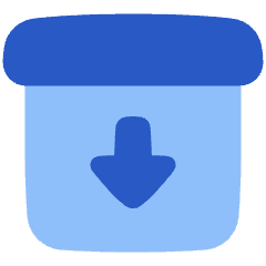 Box Archive File Icon from Plump Flat Set