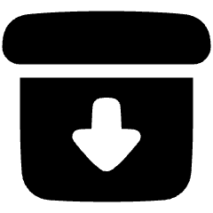 Box Archive File Icon from Plump Solid Set