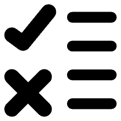 Checklist Rule Icon from Core Remix Set