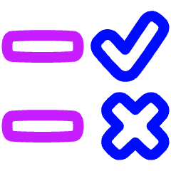 Checklist Rule Icon from Plump Neon Set