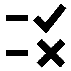 Checklist Rule Icon from Sharp Solid Set