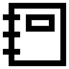 Contact Book Icon from Sharp Line Set