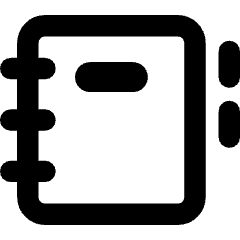 Contact Book Icon from Core Remix Set