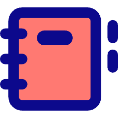 Contact Book Icon from Core Pop Set