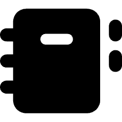 Contact Book Icon from Core Solid Set