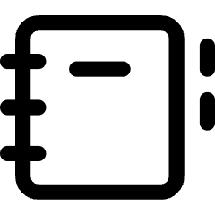 Contact Book Icon from Core Line Set