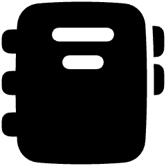 Contact Book Icon from Plump Solid Set