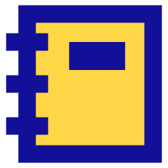 Contact Book Icon from Sharp Pop Set