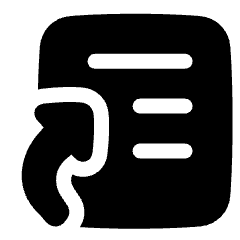 Content Article Shortcut Reference Icon from Plump Solid Set