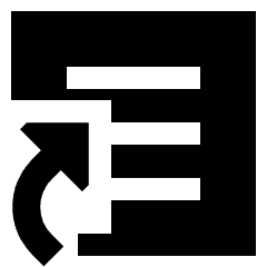 Content Article Shortcut Reference Icon from Sharp Solid Set
