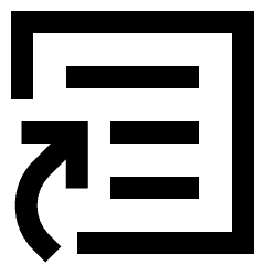 Content Article Shortcut Reference Icon from Sharp Line Set