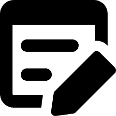 Content Browser Edit Icon from Core Solid Set