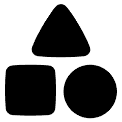 Content Categories Shapes Icon from Plump Solid Set