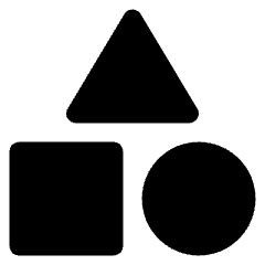 Content Categories Shapes Icon from Core Solid Set