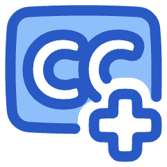 Content Close Caption Add Icon from Plump Duo Set