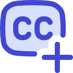 Content Close Caption Add Icon from Flex Duo Set