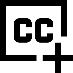 Content Close Caption Add Icon from Sharp Line Set