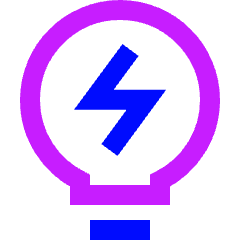 Content Insight Idea Trivia Icon from Sharp Neon Set