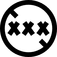 Content Rating Block No Adult Content Icon from Sharp Line Set