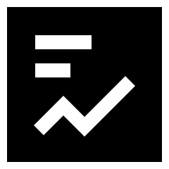 Content Statistic Icon from Sharp Solid Set