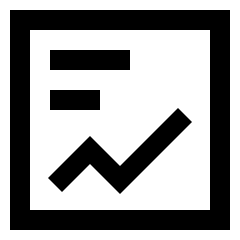 Content Statistic Icon from Sharp Line Set