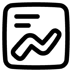 Content Statistic Icon from Plump Line Set