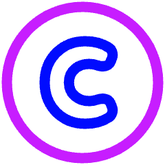 Copyright Icon from Plump Neon Set