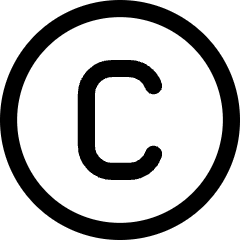 Copyright Icon from Core Line Set