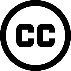 Creative Commons Icon from Sharp Line Set