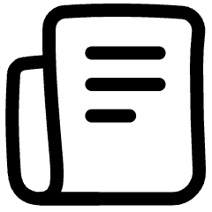 Documentation Newsletter Icon from Plump Line Set