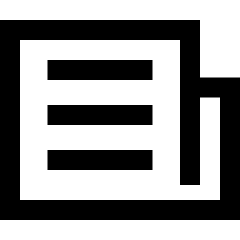 Documentation Newsletter Icon from Sharp Line Set