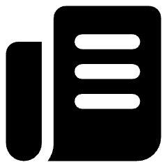 Documentation Newsletter Icon from Core Solid Set