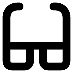 Glasses Icon from Core Solid Set